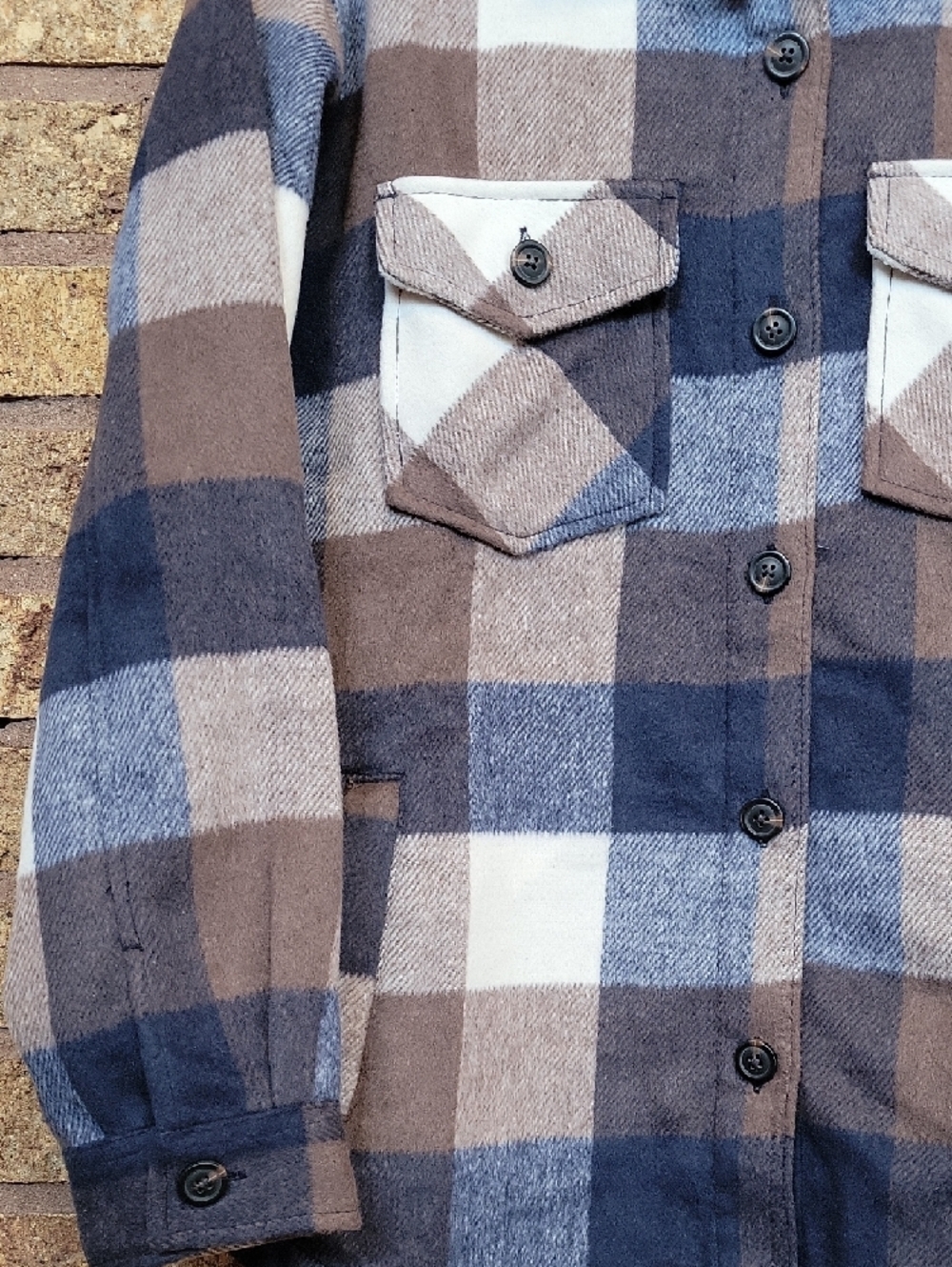 Member's Mark Plaid Shacket Size Medium New without Tags - Picture 6 of 8
